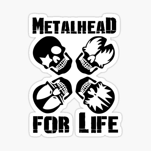 Item preview, Metalhead for Life, Skull designed and sold by wshStudio.