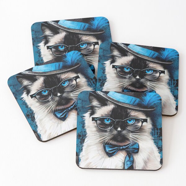 Item preview, Hipster cat Pearl #cat  designed and sold by JBJart.