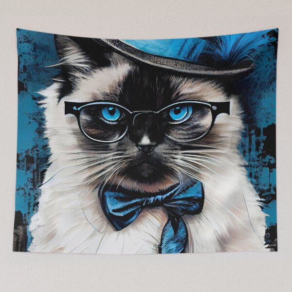 Item preview, Hipster cat Pearl #cat  designed and sold by JBJart.