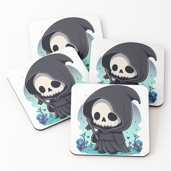 Item preview, Cute Small Grim Reaper Cartoon Digital | Digital Art | Grim Reaper Art | Cute Grim Reaper Art designed and sold by cutesykreations.