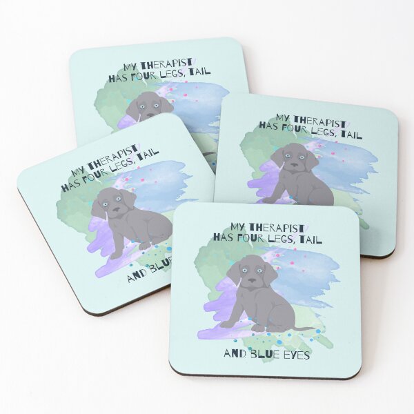 Item preview, WEIMARANER: My therapist has four legs, tail and blue eyes designed and sold by Osobliwe.