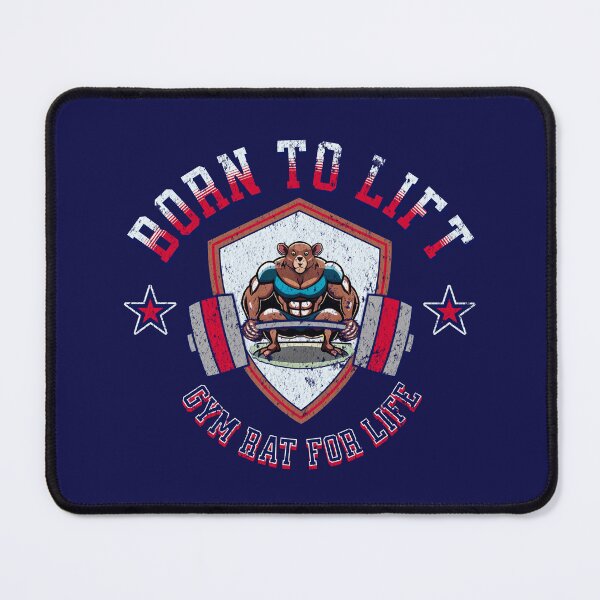 Item preview, Nacido para levantar, Gym Rat de por vida. Estilo retro designed and sold by Tee-Craftify.