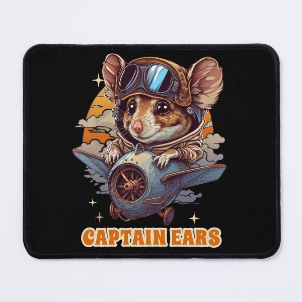 Item preview, Captain Ears - Pilot Hamster Gift designed and sold by InkyGenies.