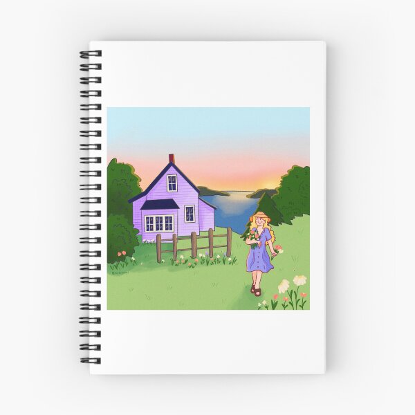 Item preview, Sunset at the purple cottage designed and sold by rizdrawings.