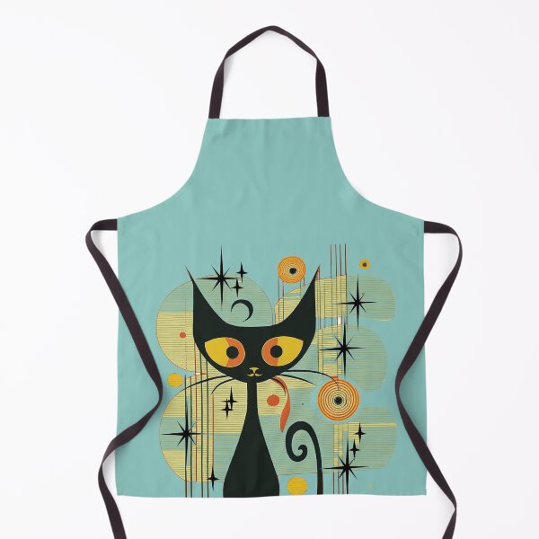 Item preview, Mid Century Modern Atomic Cat, Retro Black Cat, MCM cat designed and sold by BrightStreet.