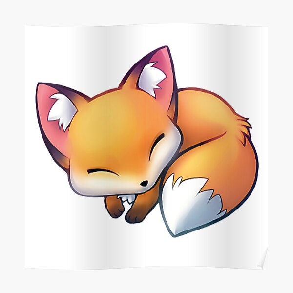 Cute fox Poster