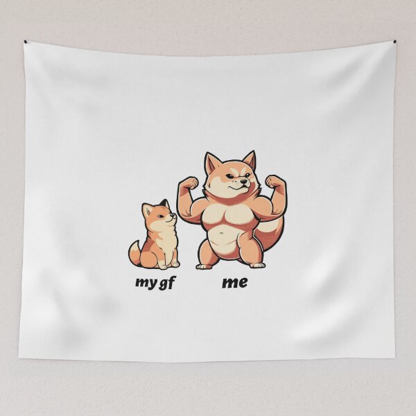 Item preview, Fitness dog Couple - funny bodybuilding design designed and sold by Cali-Power.