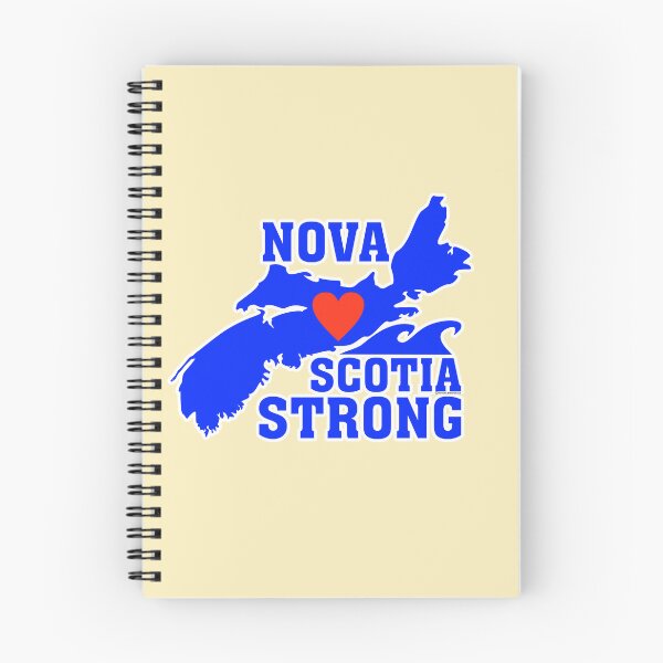 Artikelvorschau, Nova Scotia STRONG - Weißes Umrissdesign entworfen und verkauft von Kevin Cameron.