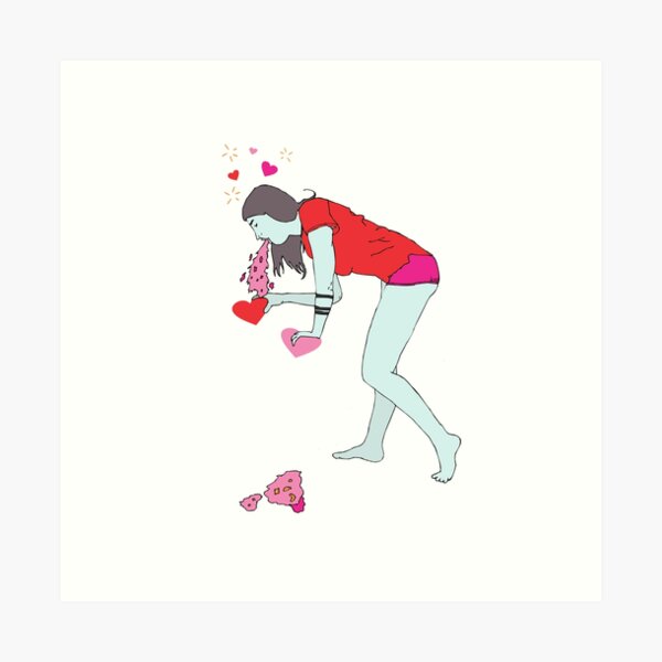 Barf Valentine Art Print