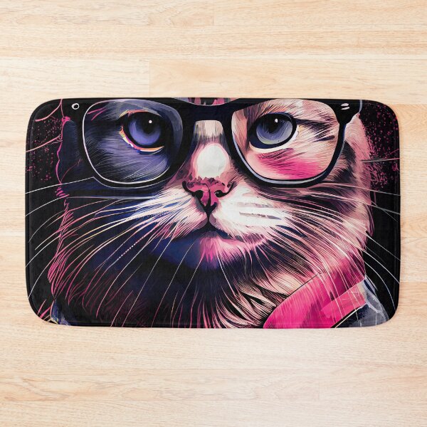 Item preview, Hipster cat Willow #cat designed and sold by JBJart.