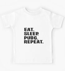 Camiseta para niños Comer. Dormir. Pubg. Repetir.