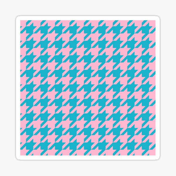 Sticker seamless modern houndstooth pattern 