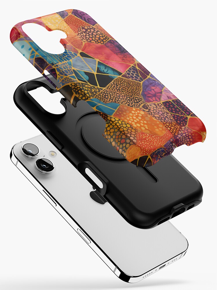Japanese textile design XXII: Floral motifs and flowing lines that capture the essence of Japanese elegance. iPhone Case