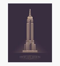 Empire State Building - Vintage Dark Photographic Print