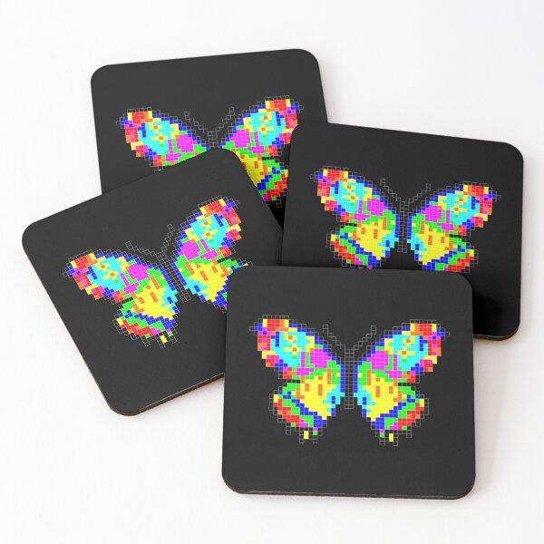 Item preview, DBDS, Flutterby Series, Beautiful Colourful Pixel Butterfly  designed and sold by DBDSLifestyle.
