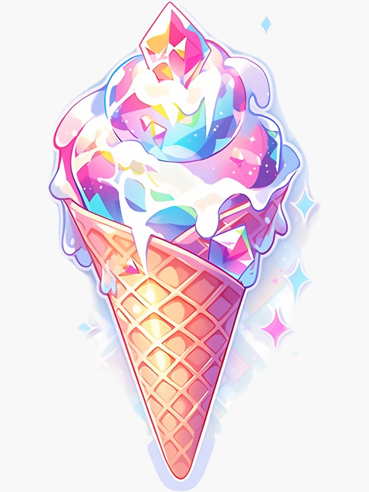 Download Kawaii Cute Anime Ice Cream Tower Wallpaper | Wallpapers.com