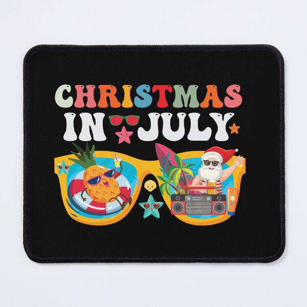 Item preview, Christmas In July Santa Sunglasses Summer Beach Funny Xmas Classic T-Shirt designed and sold by design-animals.