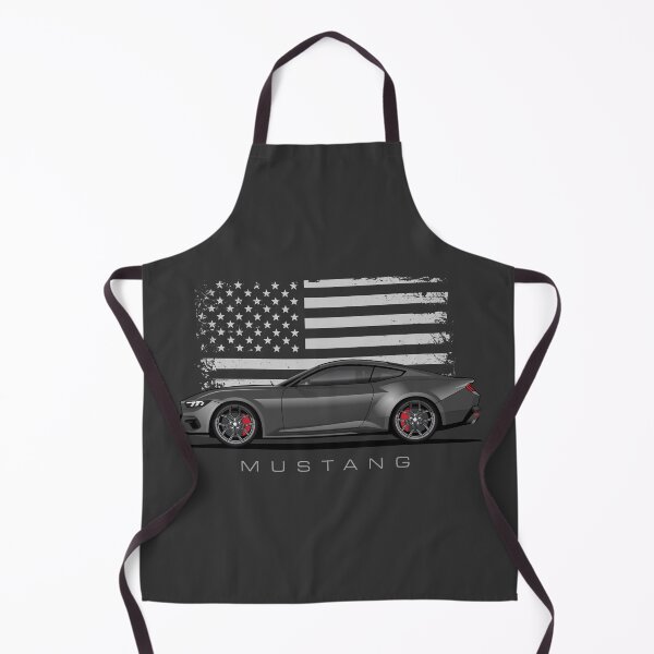 Item preview, Mustang Black Illustration American Flag Illustration designed and sold by blackdogshop.