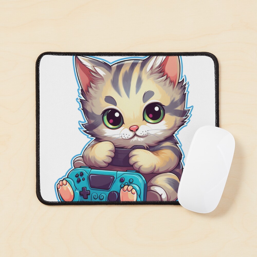 Cat Playing Video Games