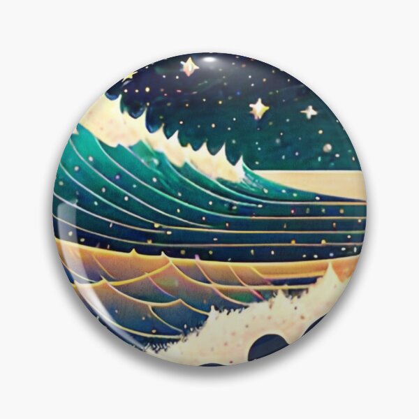 Item preview, Night Ocean with Stars designed and sold by ArtFactoryAI.