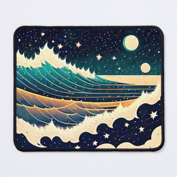 Item preview, Night Ocean with Stars designed and sold by ArtFactoryAI.