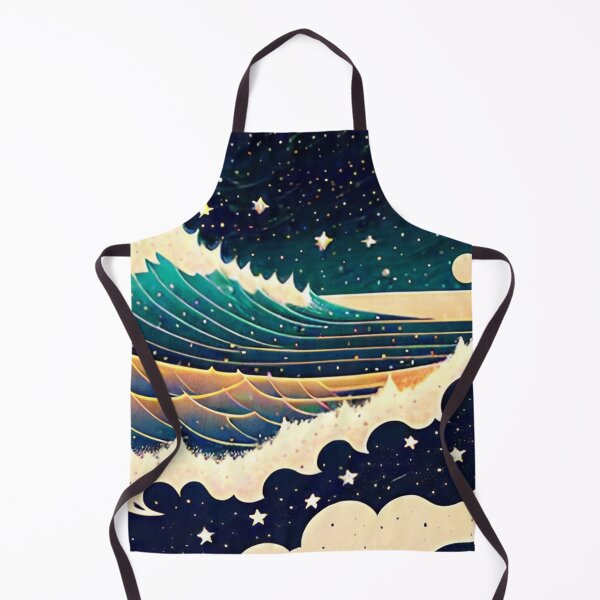 Item preview, Night Ocean with Stars designed and sold by ArtFactoryAI.