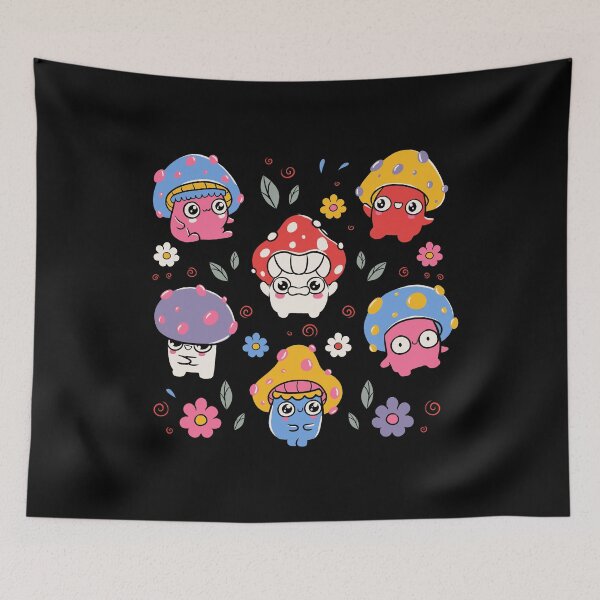 Item preview, Cute But Psychedelic Mushrooms by Tobe Fonseca designed and sold by Tobe Fonseca®.