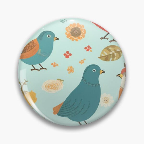 Item preview, Alternate Vintage Bird Sketch Design Pattern Print  designed and sold by randomtdesigns.