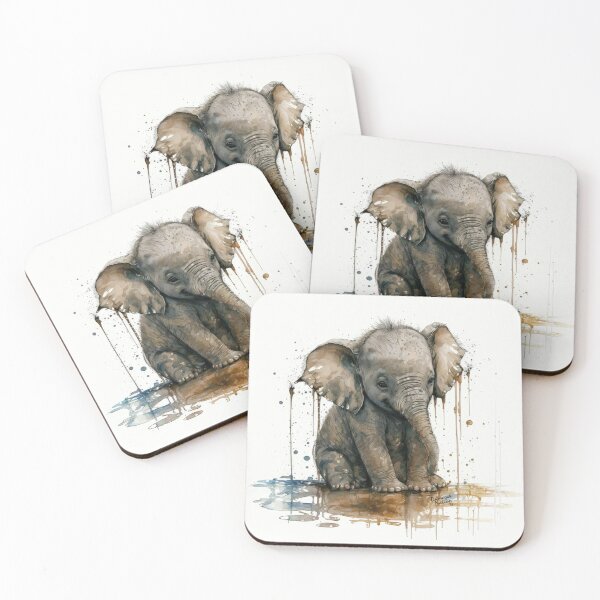Item preview, Baby Elephant designed and sold by DamagedNation.