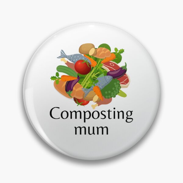 Item preview, Composting for the real experts - mum black text designed and sold by Cosmos-as-Art.