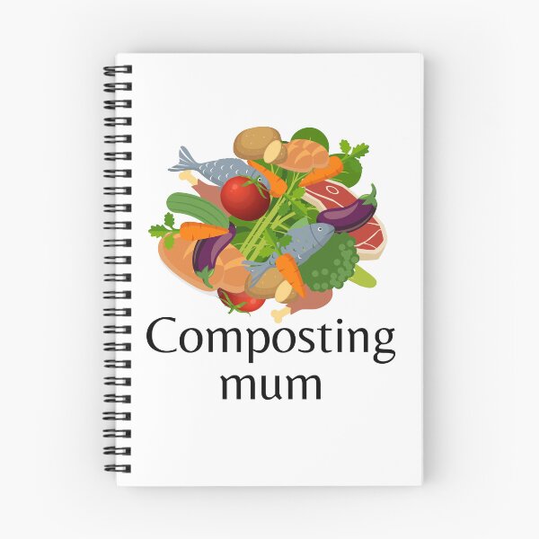 Item preview, Composting for the real experts - mum black text designed and sold by Cosmos-as-Art.