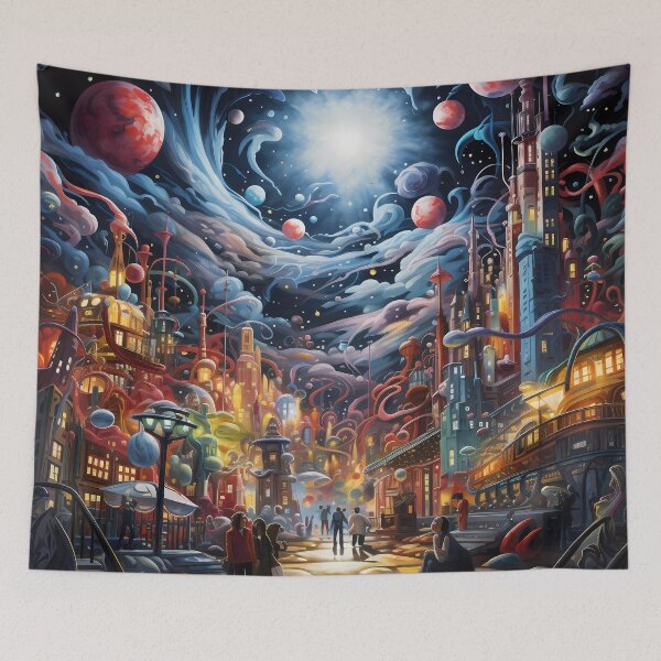 Item preview, Abstract Dreamlike Where's Waldo Style Illustration designed and sold by Onnnit.