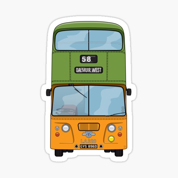 Item preview, Glasgow Corporation Alexander PDR 1 Leyland Atlantean LA320 GYS869D Illustration designed and sold by BFXIII.