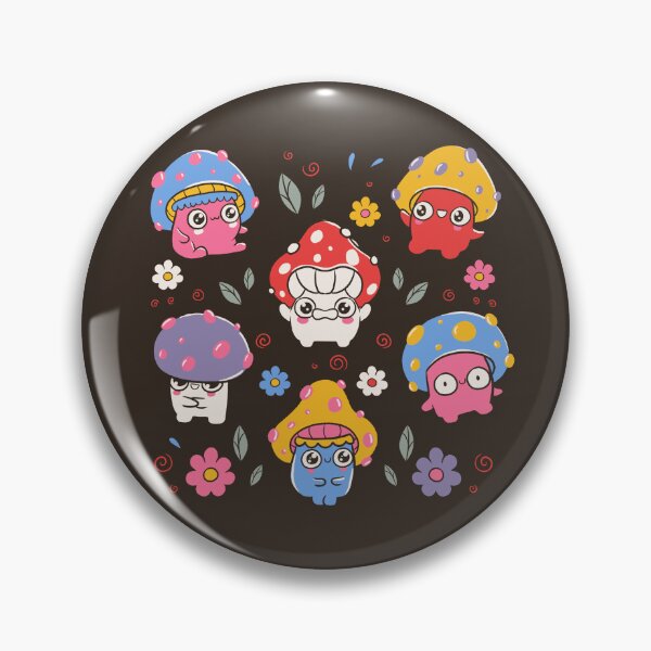 Item preview, Cute But Psychedelic Mushrooms Brown by Tobe Fonseca designed and sold by Tobe Fonseca®.