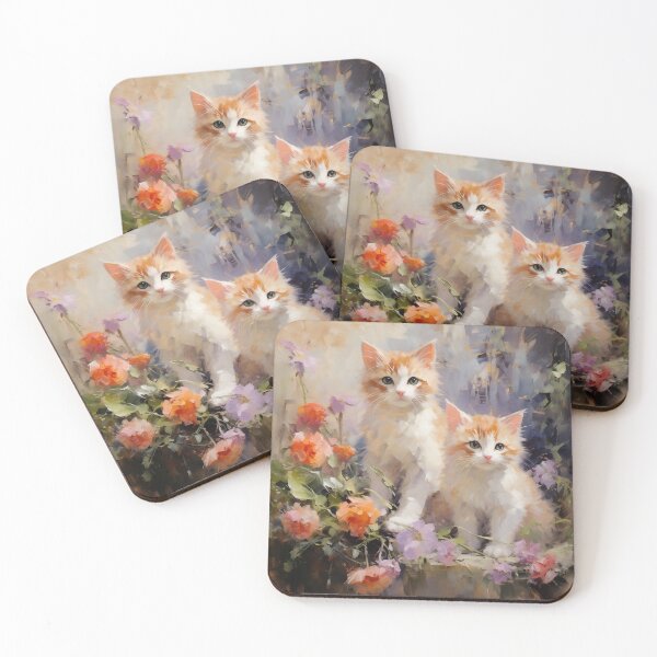 Item preview, Impressionist Cat Painting designed and sold by blossomsnblooms.