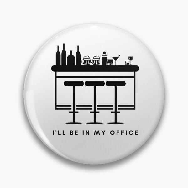 Item preview, I'll be in my office BAR [black line] designed and sold by house of luna.