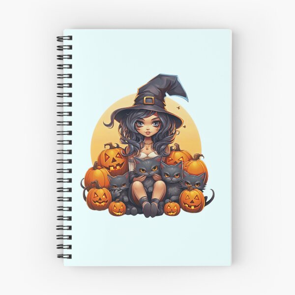 Item preview, Halloween Witch, Black Cat, and Pumpkin Jack O'lantern designed and sold by CoolHippoQuotes.