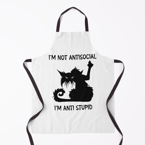 Item preview, I'm Not Antisocial I'm Anti Stupid designed and sold by SunnyFunnyArt.