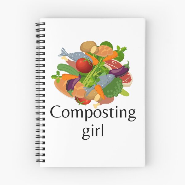 Item preview, Composting for the real experts - girl  black text designed and sold by Cosmos-as-Art.