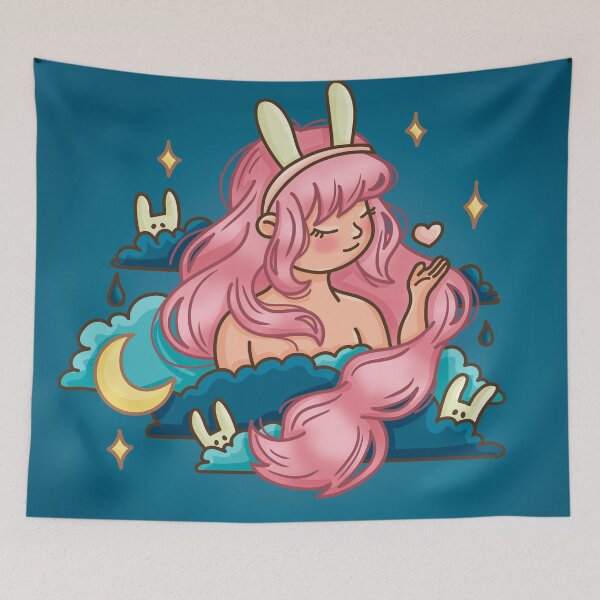 Item preview, Girl with rabbits designed and sold by Olga Vorontsova.