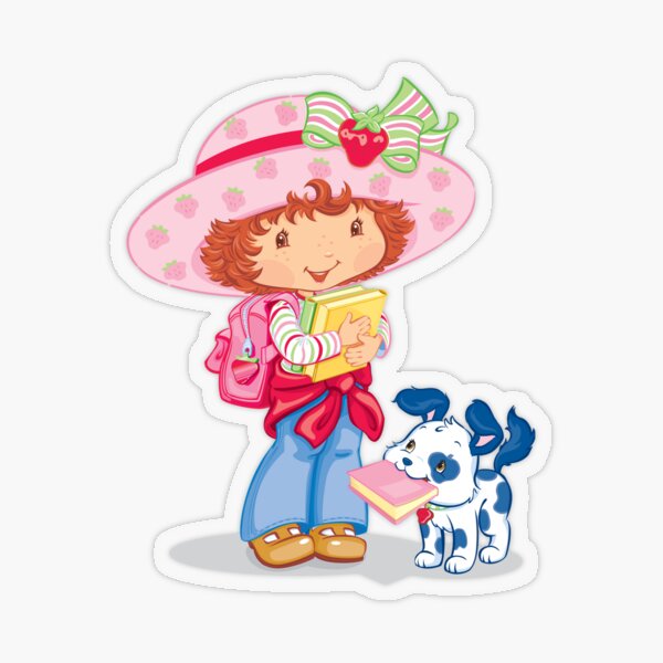 "Strawberry Shortcake and your dog" Sticker by JMPrint Redbubble