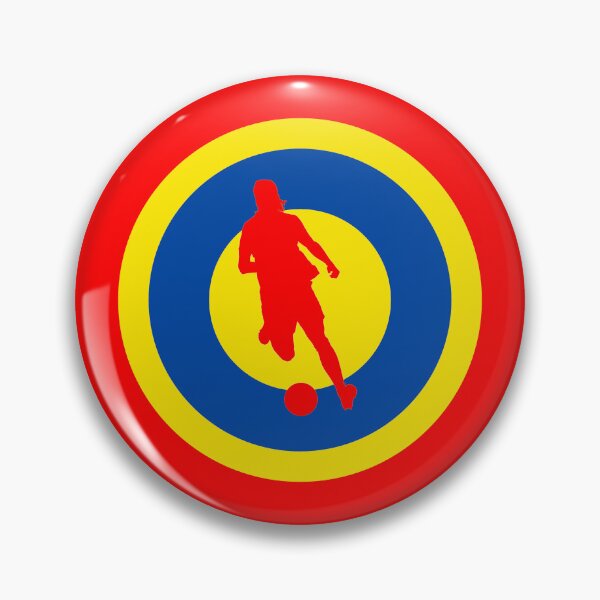 Item preview, La Roja Spanish women's football retro Mod Roundel designed and sold by ModSupporters.
