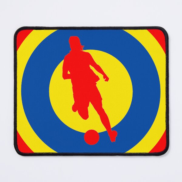Item preview, La Roja Spanish women's football retro Mod Roundel designed and sold by ModSupporters.