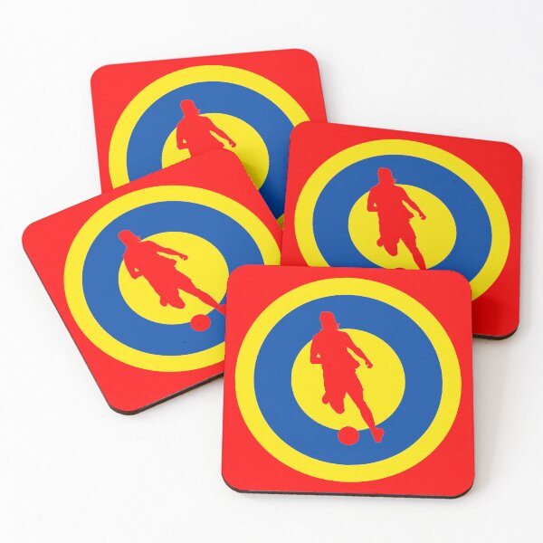 Item preview, La Roja Spanish women's football retro Mod Roundel designed and sold by ModSupporters.