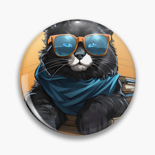 Item preview, Cat With Glasses Sitting On Books designed and sold by alacaz.