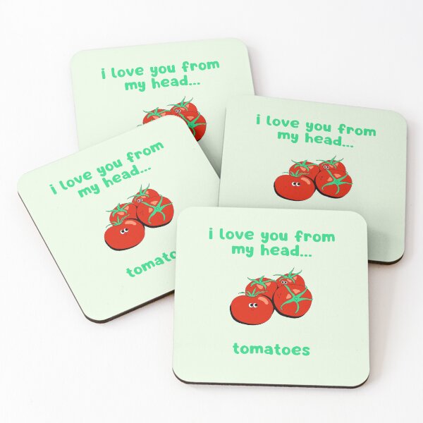 Item preview, i love you from my head tomatoes designed and sold by Isadora Nunes ❥.