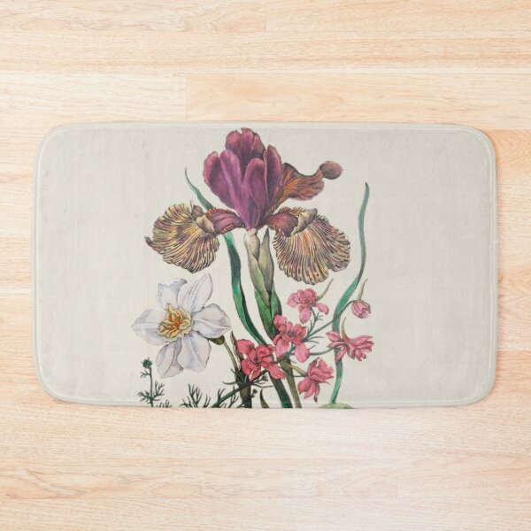 Item preview, Iris, daffodil and other illustrated flowers designed and sold by scientiafemina.