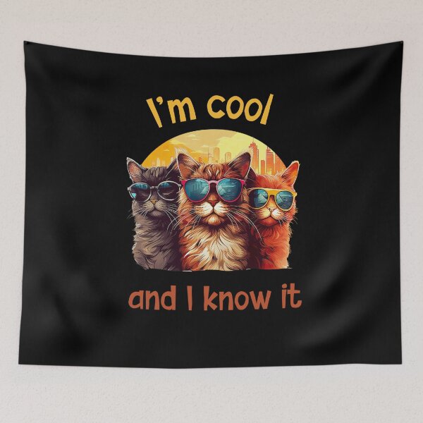 Item preview, I'm cool and I know it designed and sold by SunnyFunnyArt.