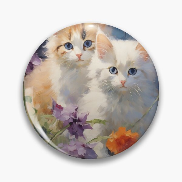 Item preview, Fluffy Kitten Friends designed and sold by blossomsnblooms.