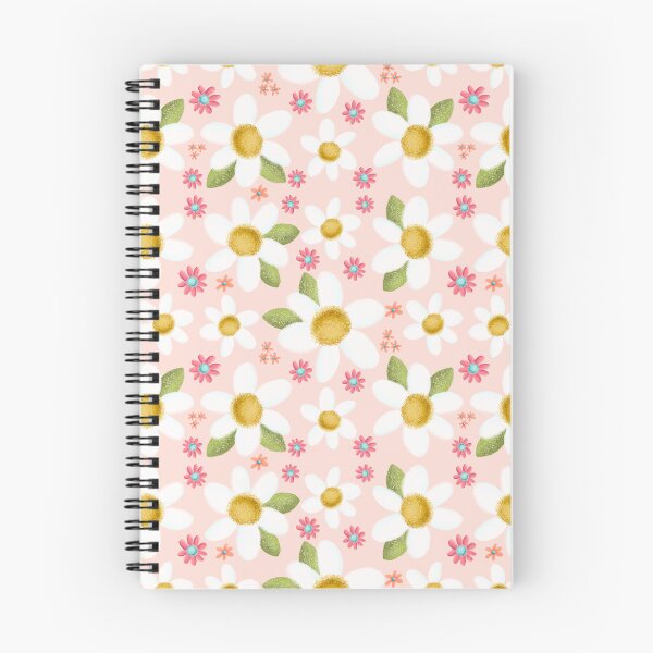 Item preview, White daisy’s with pink background pattern designed and sold by Patty  Bumbera.